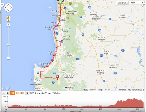 DAY1：Perth to Nannup 366km