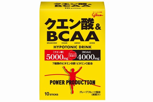 グリコ パワープロダクション クエン酸&BCAA グレープフルーツ風味 1袋(12.4g) 10袋